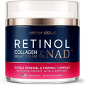 Retinol Collagen Cream for Face Retinol 1% Hyaluronic Acid Niacinamide for All Skin Types Face Moisturizer with Airless Pump Day & Night Cream - Made in USA