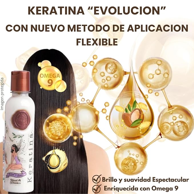 Ritual Botánico Keratina Orgánica 250 ML | Aporta Brillo, Sedosidad y Nutrición | Botox Capilar sin Formol | Hair Straightener con 12 Aceites Naturales