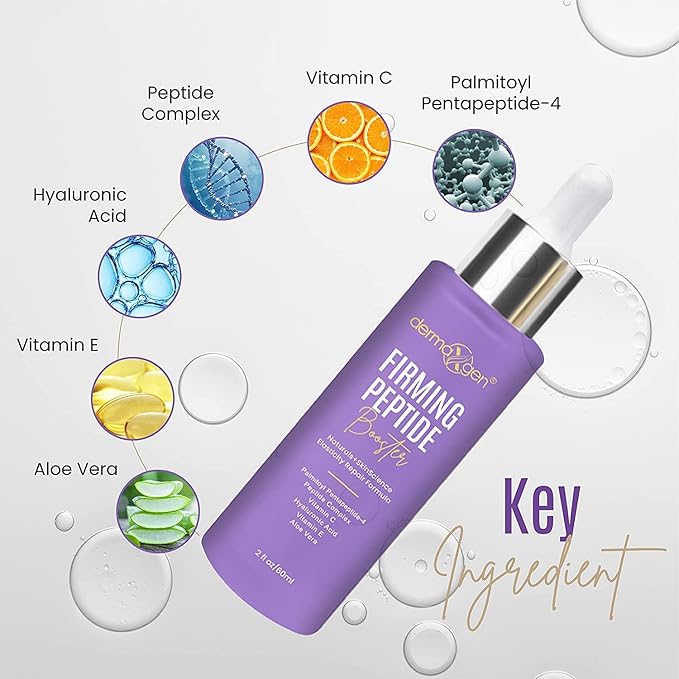 Peptide Complex Serum + MATRIXYL 3000 ORGANIC HYALURONIC - Powerful Triple Combination Serum Anti Aging & Wrinkles - Heals and Repairs Skin Set - 2 FL OZ