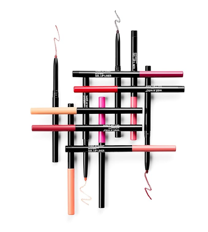 wet n wild Lip Liner Perfect Pout Matte Retractable Gel Lip Liner Pencil, Red Gone Burgundy (Pack of 3)
