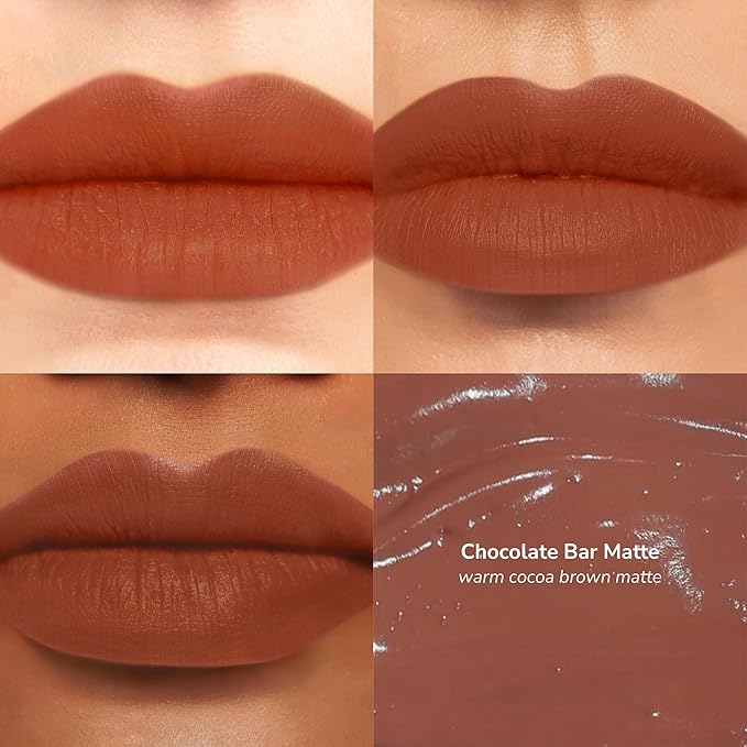 SeneGence LipSense Long-Lasting Liquid Lip Cream, Chocolate Bar, 0.25 Fl Oz, Waterproof and Hydrating Creamy Color for Lips for Up to 6 Hour Wear, Vegan Transfer-Proof Cream-to-Matte, Cruelty-Free