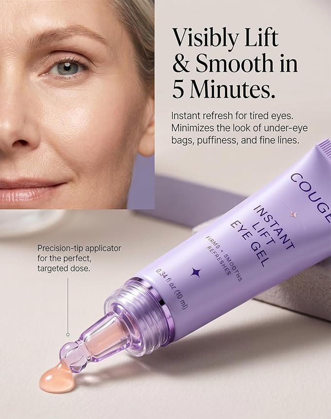 COUGEX Instant Lift Eye Gel - Rapid Eye Tightener Cream for Under Eye Bags and Puffiness, Visibly Lifting Under Eye Balm for Dark Circles & Fine Lines in 5 Min, Suitable for All Skin Types (2)