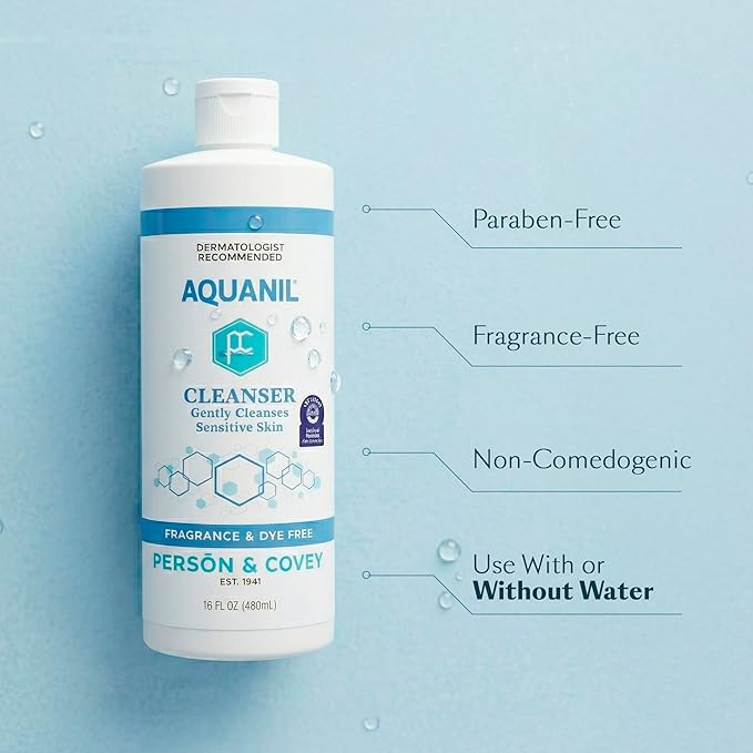 Aquanil Lotion A Gentle, Soapless Lipid-Free Cleanser - 16 fl oz