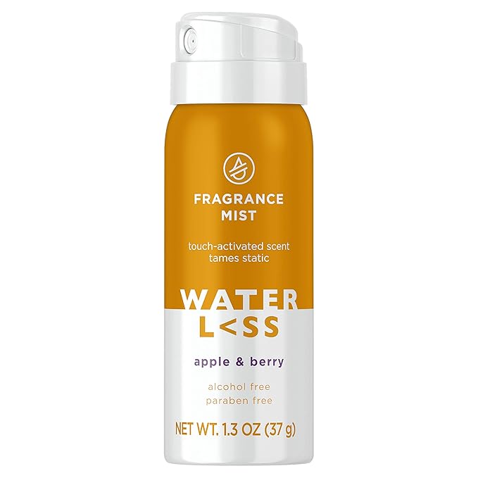 Waterless Fragrance Mist with Apple and Berry, for All Hair Types, Alcohol and Paraben Free, Travel Size 1.3 Oz