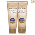 Jergens Natural Glow +Firming Self Tanner Body Lotion, Medium to Deep Skin Tone, Sunless Tanning Moisturizer with Collagen and Elastin, Helps to Visibly Reduce Cellulite, 7.5 Oz, Pack of 2