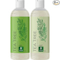 Tea Tree Shampoo and Conditioner Set - Sulfate Free Clarifying Shampoo and Conditioner for Oily Hair & Scalp Care with Cleansing Tea Tree Oil - Complete Oily and Dry Scalp Treatment for Build Up