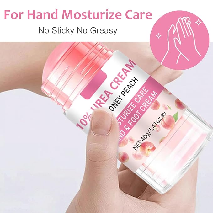 10% Foot Urea Cream for Feet Hand Care - 2Pcs Heel Stick for Cracked Feet Dry Rough Heels, Hands, Elbow and Knees - Moisturizing Urea Foot Stick Balm Intensive Moisturizer for Dead Skin , 1.41oz