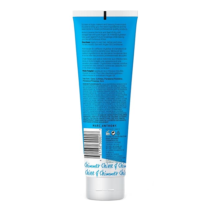 Marc Anthony Argan Oil Shampoo with Keratin - Moisturizing & Revitalizing for Dry, Dull Hair - Repairs, Strengthens & Enhances Shine with Nourishing Moroccan Argan Oil