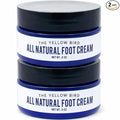 Yellow Bird Foot Cream - 2 Pack (Travel Size) Natural Dry Feet Repair Balm for Cracked Heels & Calloused Toes. Extra Moisturizing Salve with Tea Tree & Peppermint Oil