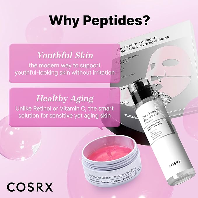 COSRX 6X Peptide Collagen Skin Booster Toner Serum for Dull & Uneven Skin, Preps Skin with Copper Peptides, GHK-Cu, Skin Renewal Boosting Facial Essence, Korean Skin Care, 5.07 oz