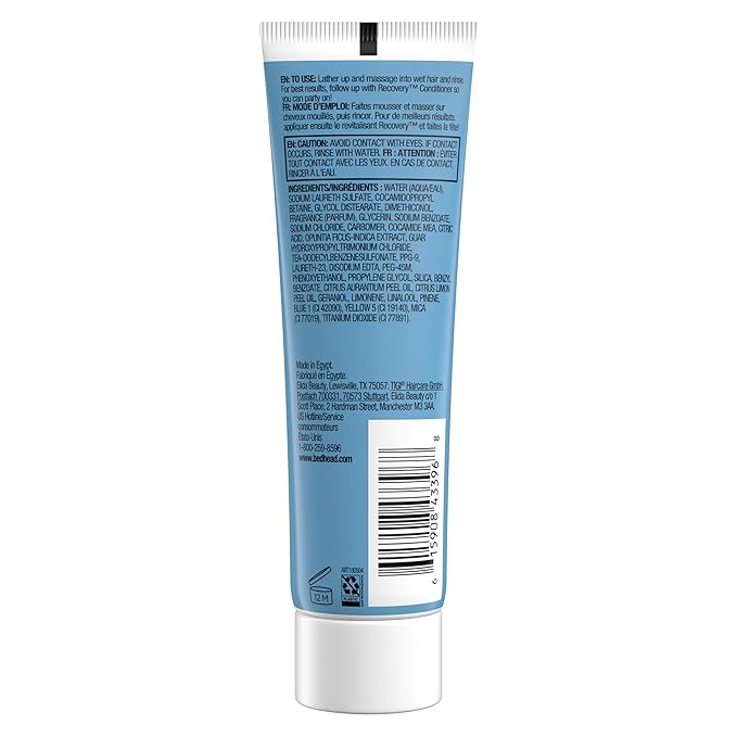 Bed Head by TIGI Recovery Shampoo, Travel Mini, 2.53 fl oz
