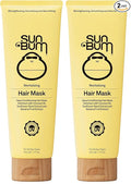 Sun Bum Revitalizing Deep Conditioning Hair Mask - Moisturizing and Restoring Treatment for Damaged Hair - Strengthening - Smoothing and Nourishing Formula - Vegan and Cruelty Free - 6 oz (Pack of 2)
