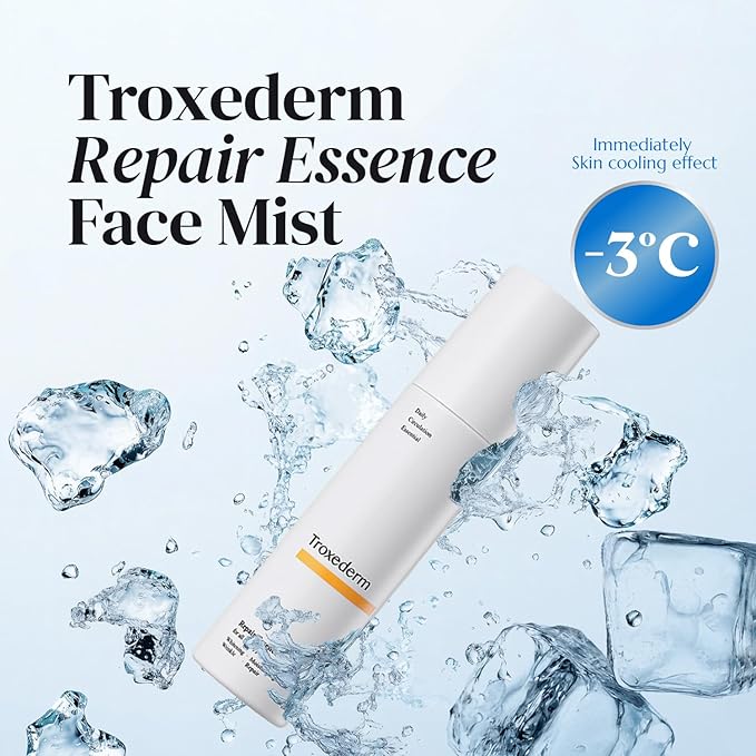 Repair Essence Toner Mist – Korean Hydrating & Cooling Face Mist with Niacinamide, Troxerutin & Centella Asiatica, Lightweight Facial Spray for Daily Skincare & Barrier Care, 3.38 Fl.oz