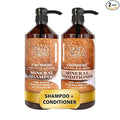 Dead Sea Collection Shampoo and Conditioner Set with Coconut Oil – Hydrating Softening Hair Products with Dead Sea Minerals for All Hair Types – Set of 2 Bottles (33.8 & 30.6 Fl. Oz.)