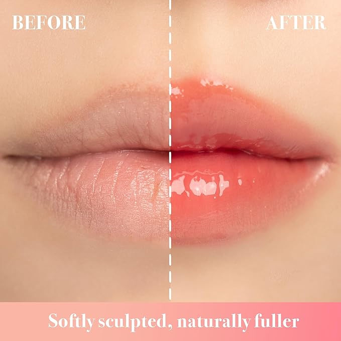 Epielle x herg Over Lip Glow Duo Lip Liner & Lip Tint, Soft Sculpting and Non-Sticky Glass Shine Korean Lip Liner Set, Moody Rose & Rosy Dusk