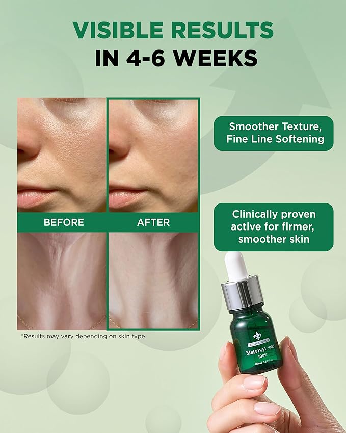 Matrixyl 3000 Peptide Serum [3-Pack Best Value](10ml x 3) – Helps Smooth Fine Lines, Face,Neck Hands Décolleté, DIY Booster Pure Peptide Complex Anti-Aging, Collagen Boosting Wrinkle Treatment