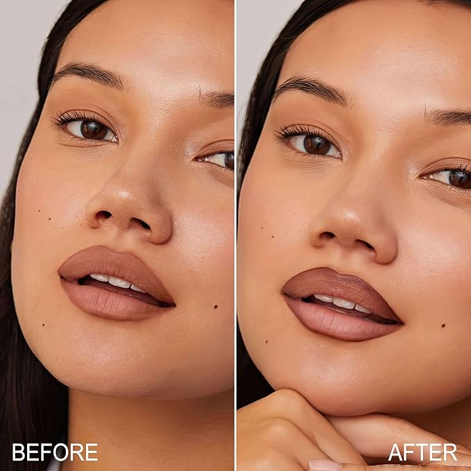Lip Stain Peel Off, Lip Liner Moisturizing Long-Lasting & Waterproof, Transfer Proof & Plumping, Non-Stick Cup, Black Color