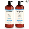 Soapbox Argan Oil & Vanilla Shampoo & Conditioner Set, Leaves Hair Smooth & Controls Frizz - Clean Ingredients Free of Harsh Chemicals, Sulfates, Parabens & Silicones - 1 Liter Each