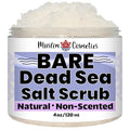 Non-Scented Dead Sea Salt Scrub | Face & Body | Unscented | 100% Natural | Jojoba oil || Made in Canada - Muslim Cosmetics - BARE Scrub (4oz (120ml))