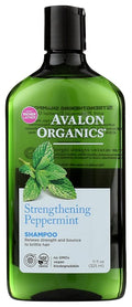 Avalon Organics Shampoo, Strengthening Peppermint, 11 Oz
