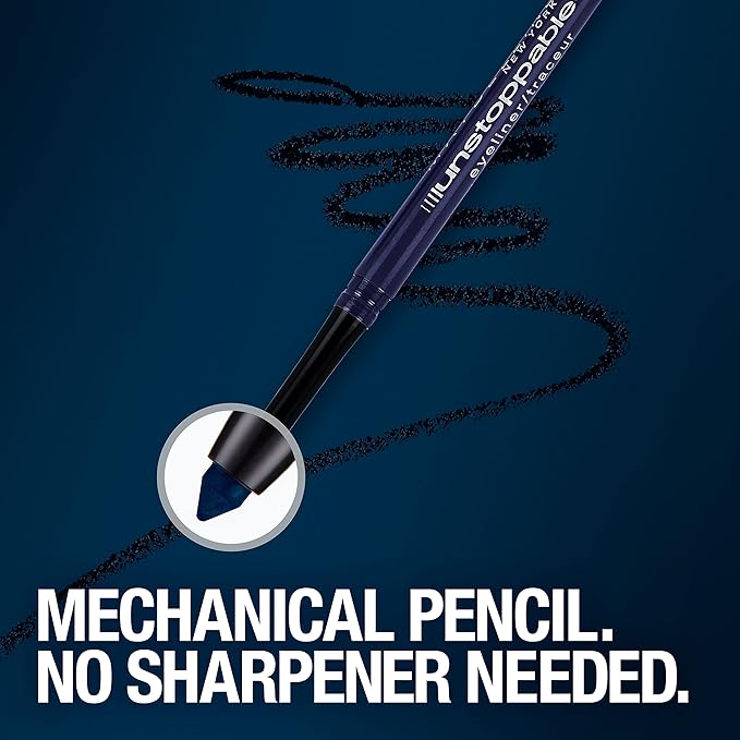 MAYBELLINE Unstoppable Waterproof Mechanical Brown Eyeliner Pencil, Easy to Apply, Smooth Glide, Up to 24 Hour Wear, Espresso (Pack of 2)