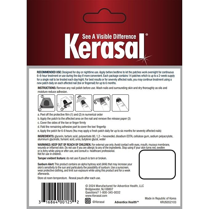 Kerasal Multi-Purpose Nail Repair Patches - 14 Count Twin Pack - Nail Repair for Damage, 8-Hour Treatment Restores Healthy Appearance (Packaging May Vary)