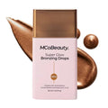 MCoBeauty Super Glow Bronzing Drops - Sun Kissed Shade - Golden Shimmer Liquid Bronzer - Hydrating Illuminating Face Tint with Jojoba Oil Hyaluronic Acid Cocoa Extract White Tea - Vegan & Cruelty Free