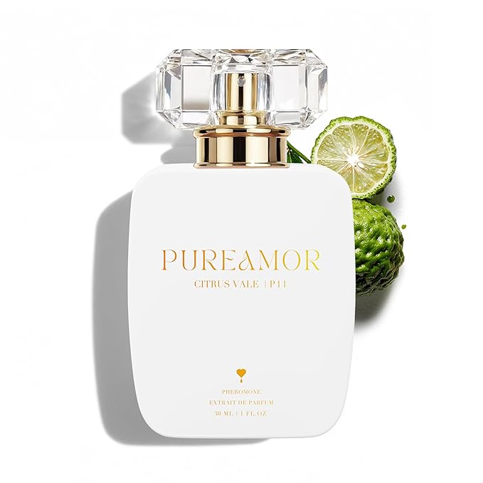PUREAMOR Pheromone Perfume for Women, Citrus Vale Extrait de Parfum - Long Lasting Bright Citrus Scent, 30% High Concentration, Full Size Fragrance Spray, 1.0 oz / 30 ml