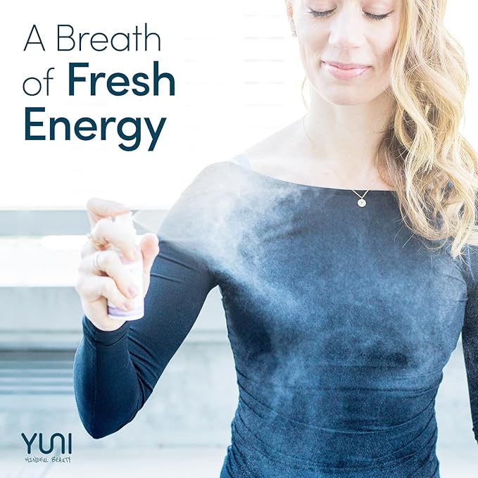 YUNI Travel Size Aromatherapy Body Mist | Essential Oil Spray for Stress Relief | Essential Mist Spray | Bergamot & Neroli | Body Spray