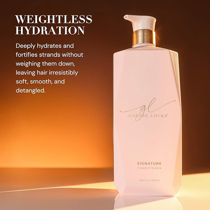 Goldie Locks Ultra Hydrating Conditioner - Moisturizes Frizz and Split Ends - Sulfate Free - Safe for Extensions and Color-Treated Hair - Protein-Free - 33.8 fl oz