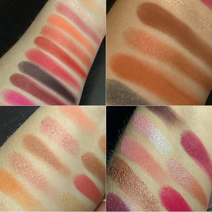 40 Colors Neutral Smokey Makeup Eyeshadow Palette, Professional High Pigmented Matte Glitter Black Grey Naked Nude Brown Makeup Pallet Waterproof Long Lasting Eye Shadow Powder