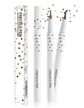 Erinde 2PCS Liquid Freckle Pen Waterproof, Natural Lifelike Fake Face Freckles Makeup, Long Lasting Quick Dry Faux Freckle Stamp Soft Dot Sopt Freck Pen, 02 Medium & 03 Dark