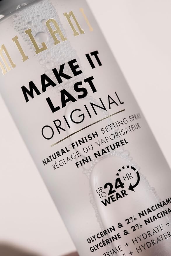 Milani Highly Rated Lash Extensions Tubing Mascara & Make It Last Original - Natural Finish Setting Spray 3-in-1 Setting Spray and Primer