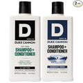 Duke Cannon Supply Co. 2-in-1 Hair Wash - Masculine Scent - Gentle Cleansing Hair Wash For Men - Stimulating Hair Shampoo & Conditioner - Strengthens Hair - Tea Tree & Midnight Swim - 2 Pack (14 oz)