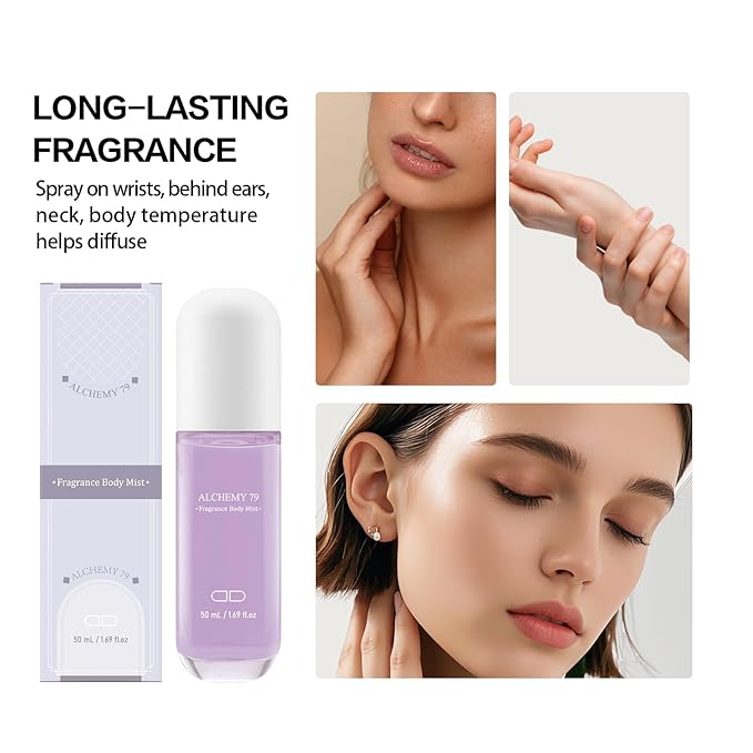 Roseye Hair & Body Perfume Mist – Sandalwood Fragrance – Refreshing Scent Travel Size 1.7 Fl Oz/50ml