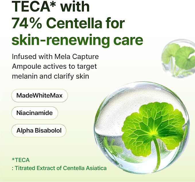 Centellian 24 Madeca Mela Capture Ampoule Pad (Evening, 5.58fl oz / 60 pcs) - Highly Concentrated Ampoule Pads for Tone Correcting, Vegan, Korean Skin Care. Niacinamide, TECA, Madecassic Acid.