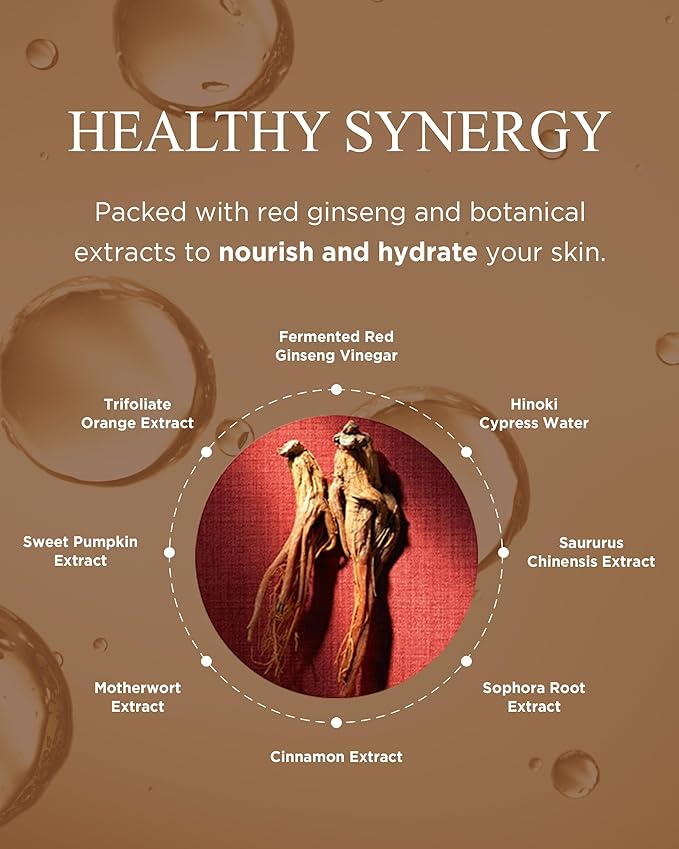 Danahan Bonyongo Red Ginseng Vinegar Foam Cleanser – Low pH Micro-Dense Face Wash, Removes Makeup Without Stripping – Fermented Red Ginseng + Hinoki Water, Nourishing & Hydrating 4.05 fl oz