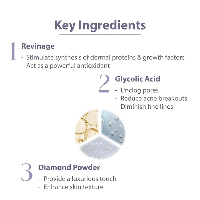 Mask, Moisturizing, Hydrating, Skin-lightening,8ml X 3 Packs (Diamond Brightening Mask)