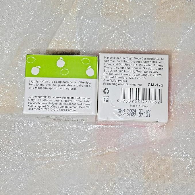 Lip Balm Honey Pot, Vitamin E Lip Masks & Moisturizing Propolis Sleeping Lip Mask (1 Pack Apple)