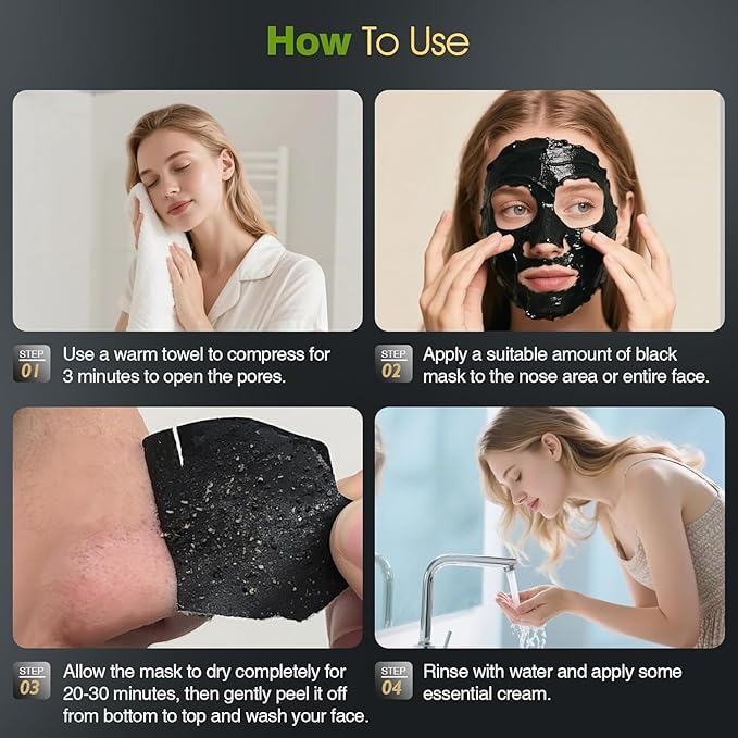 Blackhead Remover Mask – Black Head Remover for Face & Nose, Deep Pore Cleansing, Reduces Blackheads & Excess Oil, Refines Pores for All Skin Types(2.8 Ounce (Pack of 1), Aloe Vera)