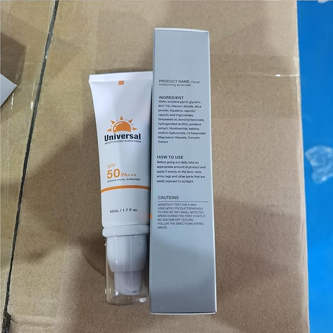 Tinted Sunscreen SPF 50 Broad Spectrum - Face Sunscreen with Titanium Dioxide, No White Cast & Oil-Free Formula, Non-Sticky Hydrating Sun Protection for All Skin Types, Travel Size 1.7oz (1)