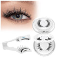 Higu clace Magnetic-Eyelashes with Applicator 2 Pairs Magnetic-Lashes Natural Look Wispy Magnet Lashes Easy to Wear and Remove（DJCX-C+F01）