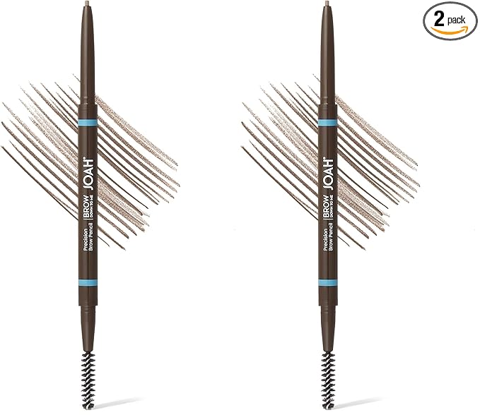 JOAH Brow Down To Me Precision Brow Pencil with Built-In Spoolie, Cool Blonde (Pack of 2)