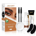 Lash Color Kit, Natural Black Eyelash & Eyebrow Color Kit with Reusable Eye Patch, Voluminous Coloring for Lash and Brow with Herbal Ingredients, Safe & Easy to Use, Temporary Color up to 2 Weeks, 7ml