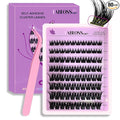 Self Adhesive Eyelashes 80Pcs Self Adhesive Lash Clusters Press On Lashes No Glue Needed Pre-Glued Glueless Lashes Clusters No Remover No Residue with Tweezers（Thick-Volume）