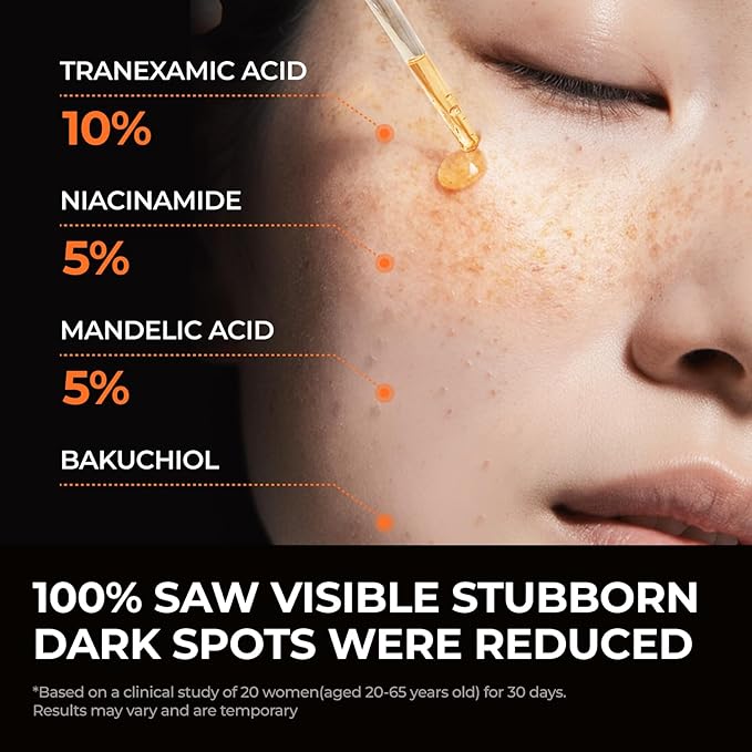 DOMINAS 10% Tranexamic Acid Serum (Hyper P-Toning) - Discoloration Correcting & Turnover Booster Brightening Serum with TXA, 5% AHA, 5% Niacinamide, Dark Spots, Pore Care, Korean Skincare, 1.01 fl oz