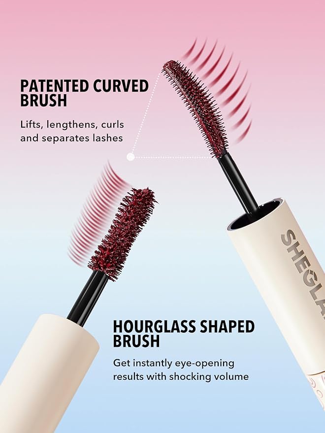 SHEGLAM All-In-One Volume & Length Mascara-Waterproof-Burgundy