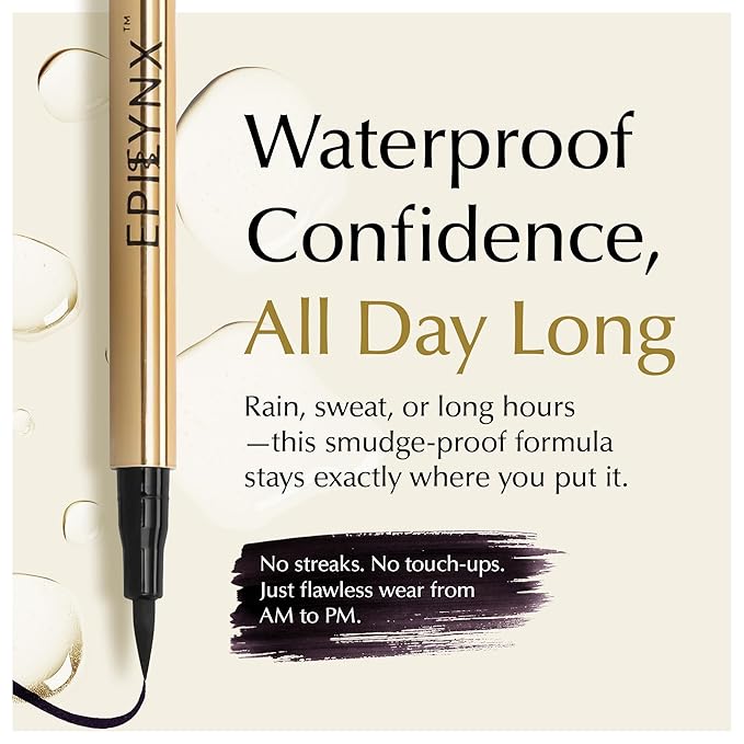 Liquid Eyeliner - Hypoallergenic Eyeliner w/ Fine Brush Tip, Long-Lasting Waterproof Eye Liner - Cruelty-Free, Vegan, Hypoallergenic, Gluten-Free, Smooth Application Liquid Eye Liner, Dark Purple 2mL