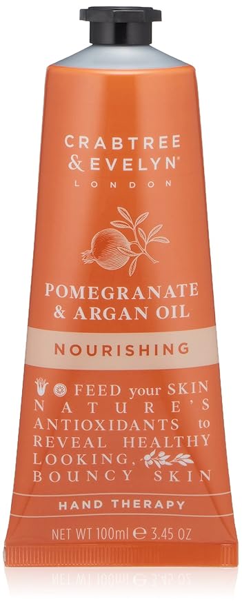 Crabtree & Evelyn Pomegranate & Argan Oil Nourishing Hand Cream Therapy, 3.45 oz
