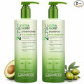 Giovanni 2Chic Ultra-Moist Avocado & Olive Oil Shampoo and Conditioner Set - Moisture & Natural Growth for Men & Women with Moisturizing Aloe Vera, Sulfate Free - 24 Fl Oz (Set of 2)